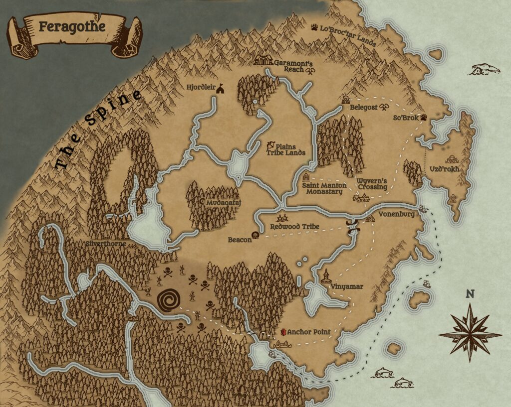 Map of Feragothe